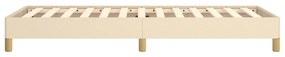 Estrutura de cama sem colchão 80x200 cm creme
