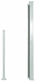 Toldo lateral retrátil 140x300 cm preto