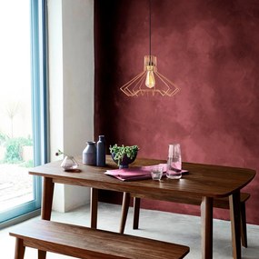 Chandelier Saglam – Cobre/Preto – Diâmetro 41 cm