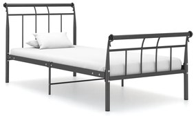 vidaXL Estrutura de cama 90x200 cm metal preto