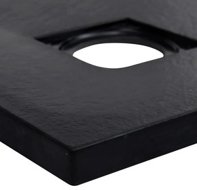 Base de chuveiro SMC 90x90 cm preto