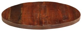 Tampo de mesa redondo Ø80x2,5cm madeira recuperada maciça
