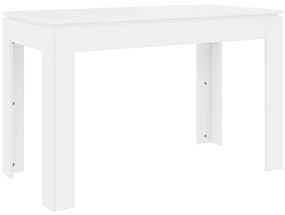 Mesa de Jantar Luna de 120cm - Branco - Design Minimalista