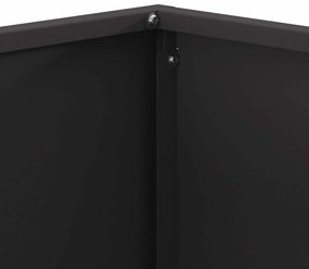 Fogaréu Quadrado vidaXL Preto 60x60x40 cm Aço