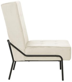 Cadeira de descanso 65x79x87 cm veludo creme