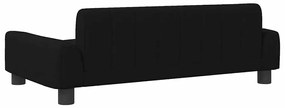 Cama para cães 90x53x30 cm tecido preto