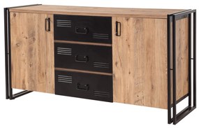 Console Cosmo – Atlantic Pine Black – 160x80x45 cm