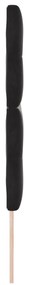 Cabeceira vidaXL Tufted Botões Preta 160 cm Veludo