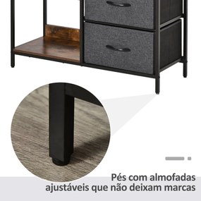 Móvel Multiusos – Cinza Escuro – Design Rústico