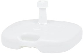 Base de guarda-sol enchimento c/ areia/água 16L plástico branco