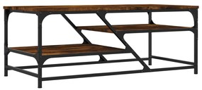 Mesa de centro 100x49x40 cm derivados madeira carvalho fumado