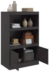 Aparador 67x39x107 cm aço preto