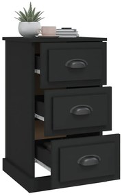 Mesa de cabeceira 39x39x67 cm derivados de madeira preto