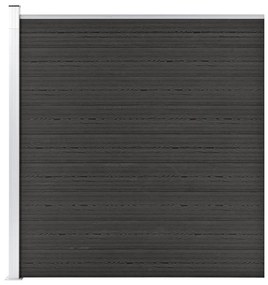 vidaXL Painel de vedação para jardim 175x186 cm WPC cinzento