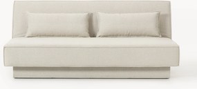 Sofá-cama em bouclé com arrumação David (2 lugares)