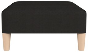 Apoio de pés 78x56x32 cm tecido preto