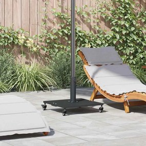 vidaXL Bases para Guarda-Sóis Exteriores Preto 45 x 45 x 31.5 cm Aço