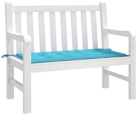 Almofada para Banco de Jardim Turquesa 100x50x4 cm Tecido Oxford