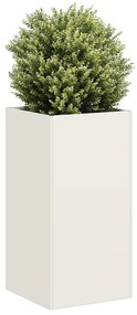 Vaso floreira 40x40x80 cm aço laminado a frio branco