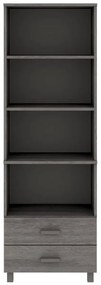 Aparador alto HAMAR 60x35x180 cm pinho maciço cinza-claro