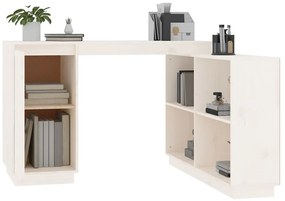 Secretária 110x50x75 cm madeira de pinho maciça branco