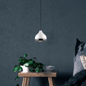 Candeeiro de Teto Yildo – Branco – Diâmetro 17 cm, Altura Ajustável 25