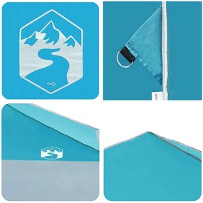 Tenda de Toldo Azul 400 x 400 x 227 / 236 / 245 cm Tecido Oxford