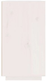 Aparador 100x40x75 cm madeira de pinho maciça branco