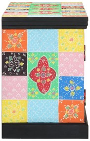 Armário de TV vidaXL Multicolorido 100x35x50 cm em Madeira Sólida de M
