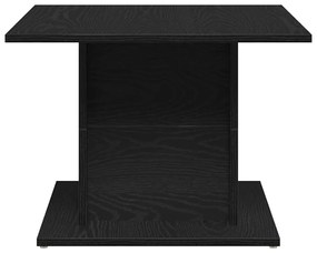 Mesa de Café Carvalho Preto 55,5x55,5x40 cm Madeira de Engenharia