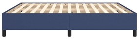 Estrutura de cama sem colchão 180x200 cm tecido azul