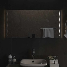 vidaXL Espelho de casa de banho com luzes LED 100x50 cm
