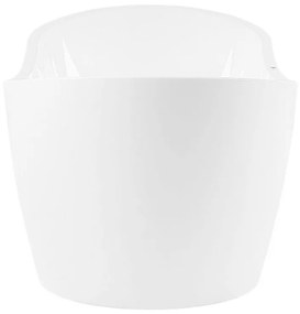 Banheira autónoma de hidromassagem em acrílico branco com LED 180 x 85 cm ANTIGUA Beliani