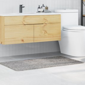 Tapete de Banho Retangular Cinzento 70x120 cm Polipropileno Antiderrapante