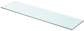 Prateleira de vidro 80x20 cm transparente