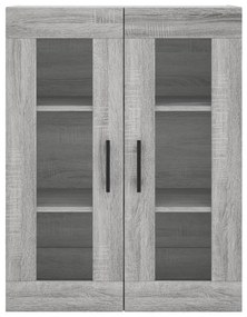 Móveis de parede 2 pcs derivados de madeira cinzento sonoma