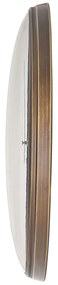 Relógio de parede castanho dourado ø 43 cm BRUGG Beliani