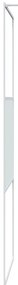 Divisória de chuveiro branco 80x195 cm vidro ESG transparente