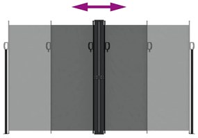 Toldo lateral retrátil 200x1200 cm antracite