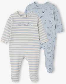 Lote de 2 pijamas dinossauro azul