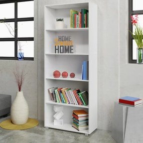 Estante Vela com 5 compartimentos 190 x 28 x 60 cm Branco