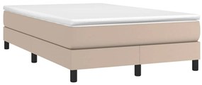 Estrutura de cama 120x200 cm couro artificial cappuccino