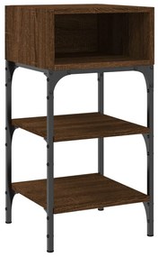 Mesas cabeceira 2pcs 35x34,5x70 deriv.madeira carvalho castanho