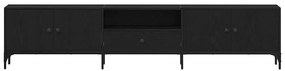 Armário para TV vidaXL com Gaveta Preto Carvalho 200x25x44 cm Madeira
