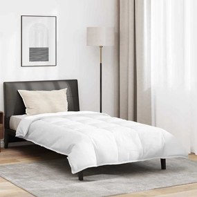 vidaXL Edredão com travesseiro 2 pcs Branco 135 x 200 cm Penugem
