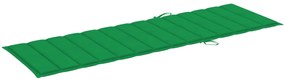 Espreguiçadeira de jardim com mesa e almofadão pinho impregnado