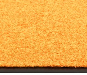 Tapete de porta lavável 60x180 cm laranja