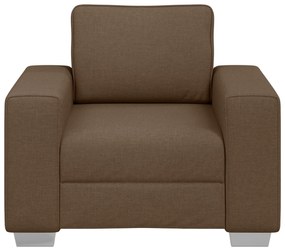 Poltrona vidaXL Castanha 59 cm Tecido