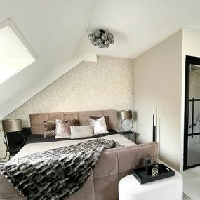 Candeeiro de teto inteligente preto com vidro fumê incl. 4 G9 Wi-Fi - Uvas