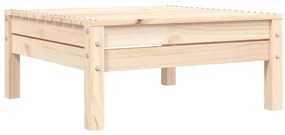 Sofá de 3 lugares para jardim madeira de pinho maciça